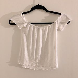 Brandy Melville off the shoulder white top